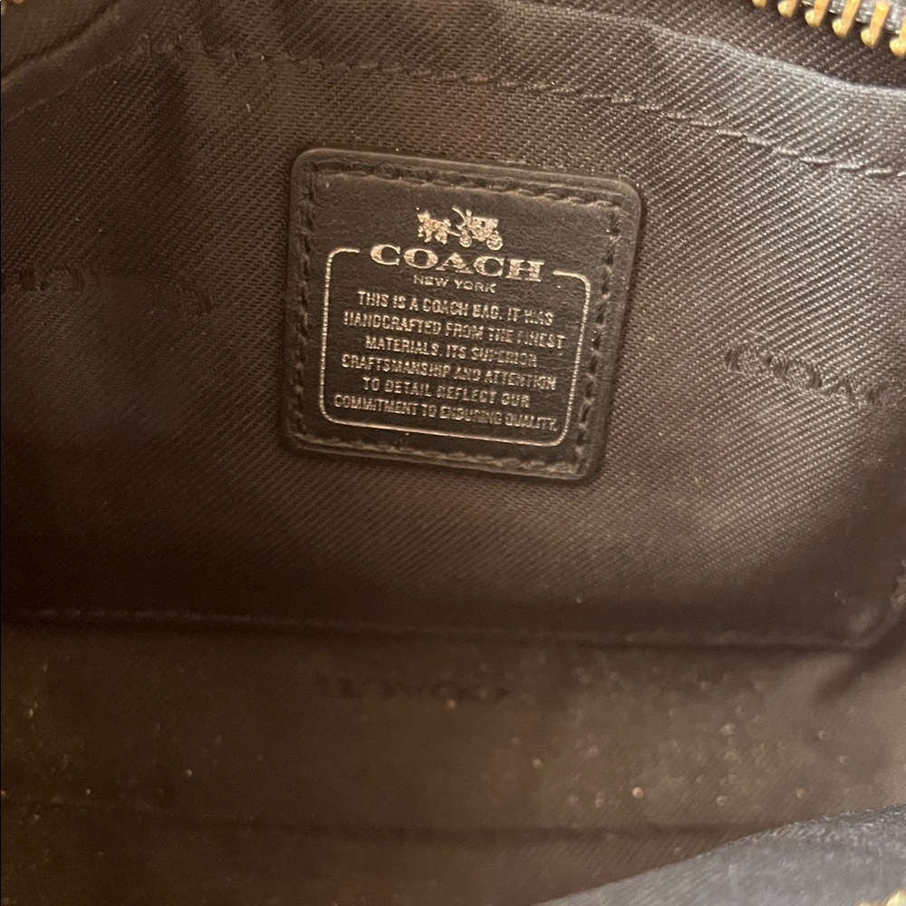 Coach - Black Pebbled Leather Crossbody Bag - Picture 9 of 10